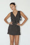 BOOT PATTERN MINI DRESS